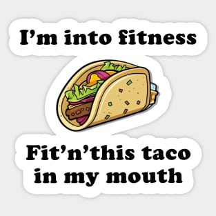 Into Fitness - Taco Sticker